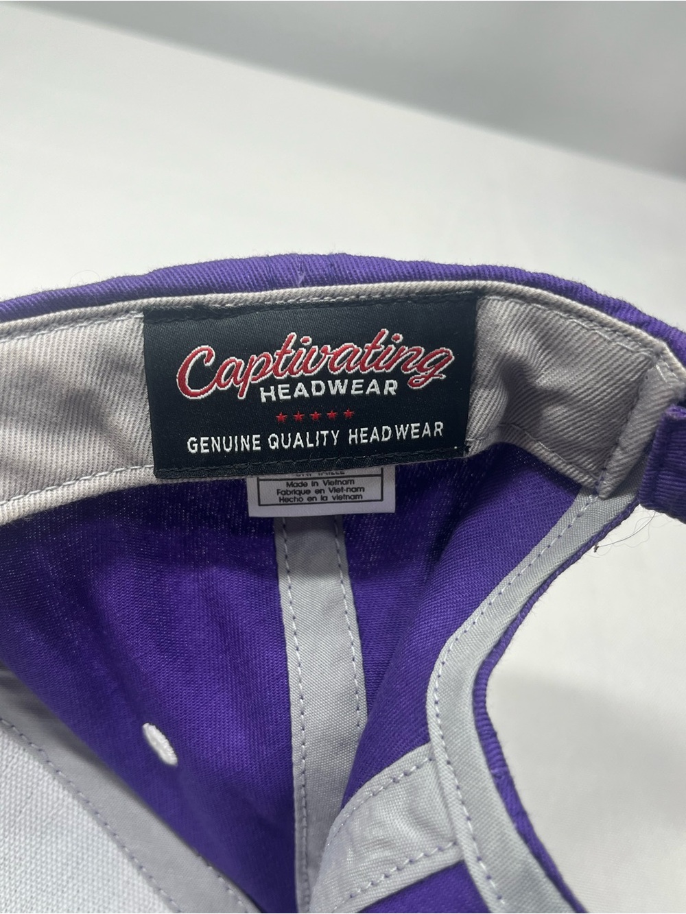 Captivating Headwear Kansas State Wildcats Purple Cap Hat w/Adjustable Strap - Picture 9 of 9
